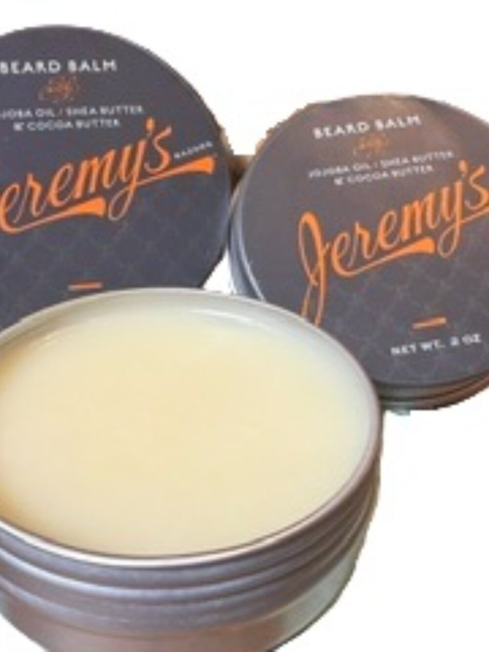 Two (2) Jeremy's Beard Balms -Great hair styling Product for Women